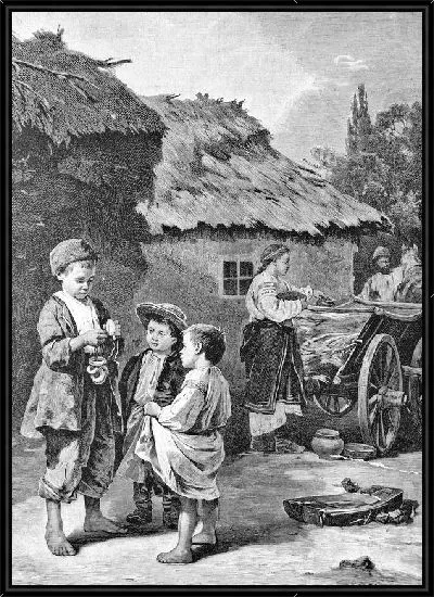 Картина Деревенские дети (Village children)
