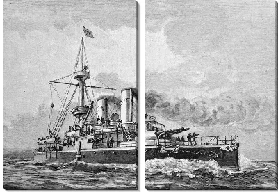 Модульная картина Пароход (Steamer) №19