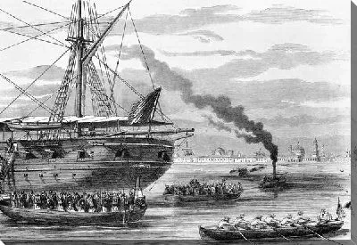 Постер Лодки у корабля (Boats of the ship)