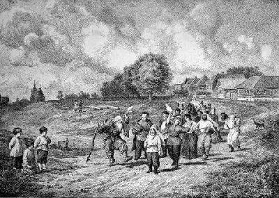 Плакат Крестьяне (peasants)