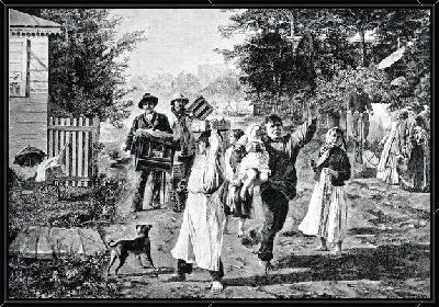 Картина Деревенские жители (Village children)