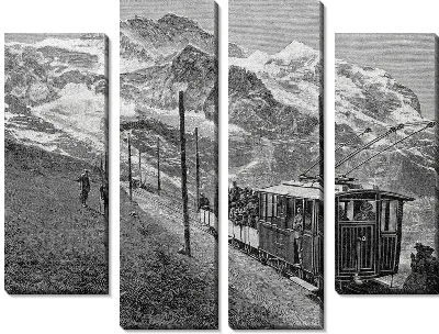Модульная картина Поезд (Train) №17
