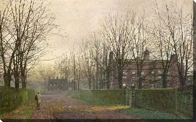 Картина Дорога между деревьев (The road between the trees)