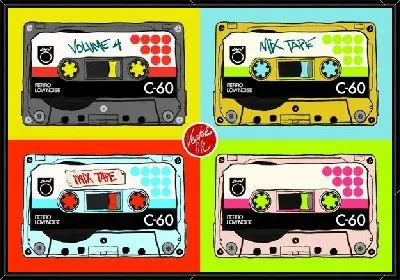 Картина Кассеты (cassettes) №2