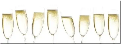 Постер Бокалы с шампанским (Champagne glasses)