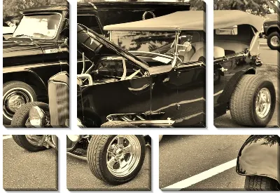 Модульная картина Ретро автомобиль (Retro car) №40