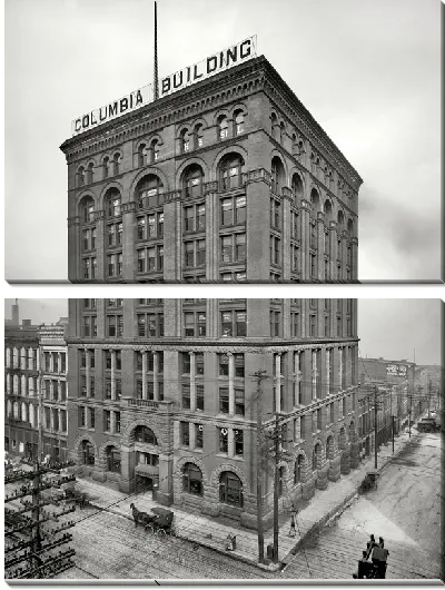 Модульная картина Здание в США 1906 год (The building in the U.S. In 1906)