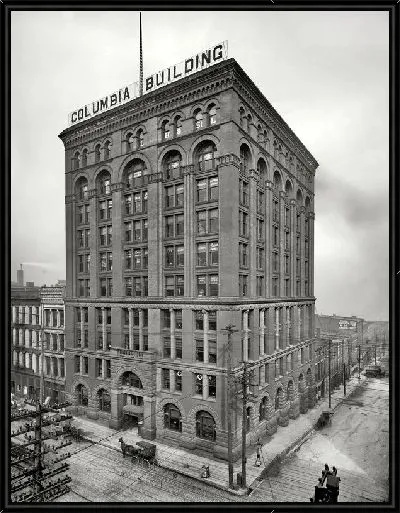 Картина Здание в США 1906 год (The building in the U.S. In 1906)
