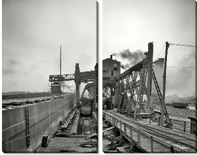 Модульная картина Железная дорога (Railroad) №14