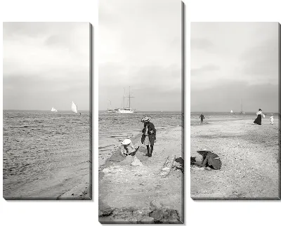 Модульная картина Дети на пляже (Children on the beach) №2