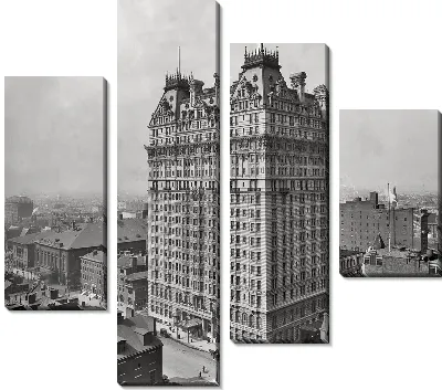 Модульная картина Здание в центре города (The building in the city center) №3