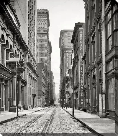 Постер Улица с трамвайными путями (Street with tramway) №11