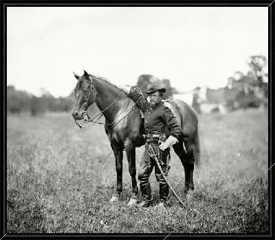 Картина Мужчина рядом с лошадью (The man next to a horse) №2