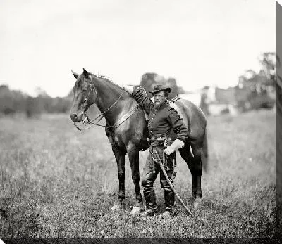 Постер Мужчина рядом с лошадью (The man next to a horse) №2