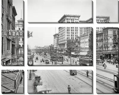 Модульная картина Улица в крупном городе (Street in a big city)