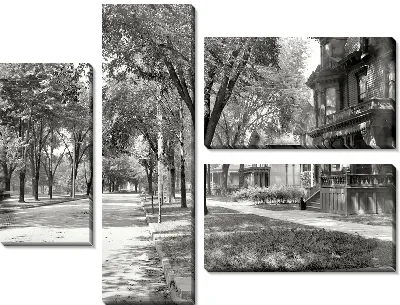 Модульная картина Аллея (Alley) №5