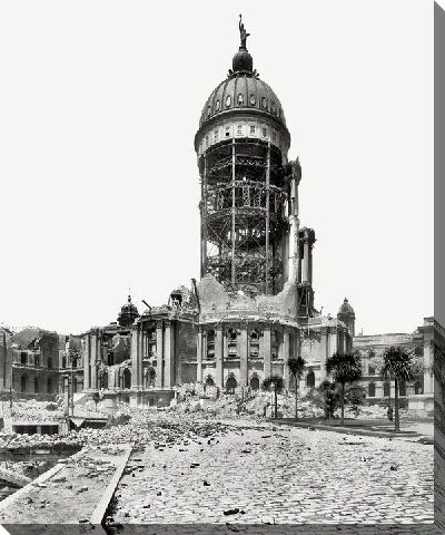 Постер Разрушенное здание (The destroyed building)