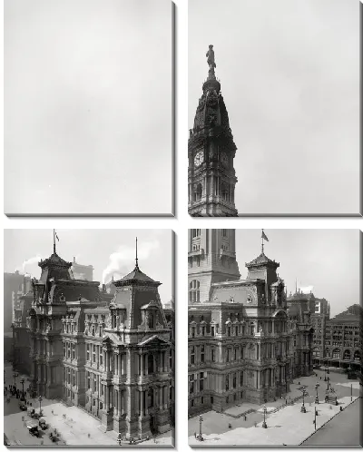 Модульная картина Здание в центре города (The building in the city center) №4