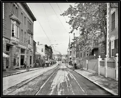 Картина Улица с трамвайными путями (Street with tramway) №12