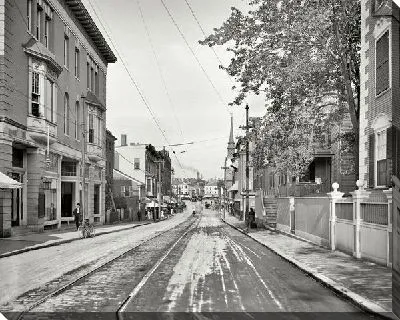 Постер Улица с трамвайными путями (Street with tramway) №12