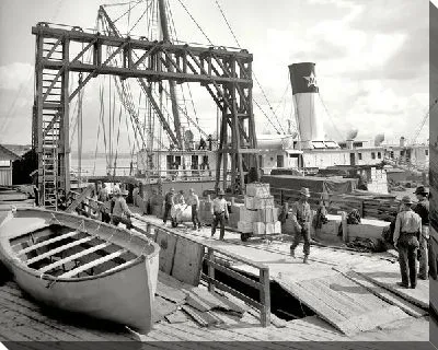 Постер Лодка в порту (Boat in the port)
