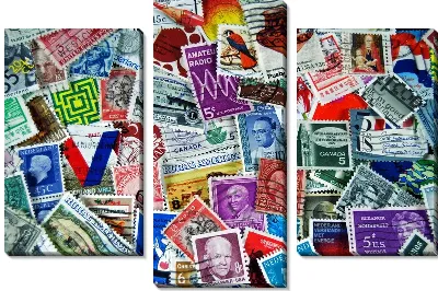 Модульная картина Марки (Stamps) №2