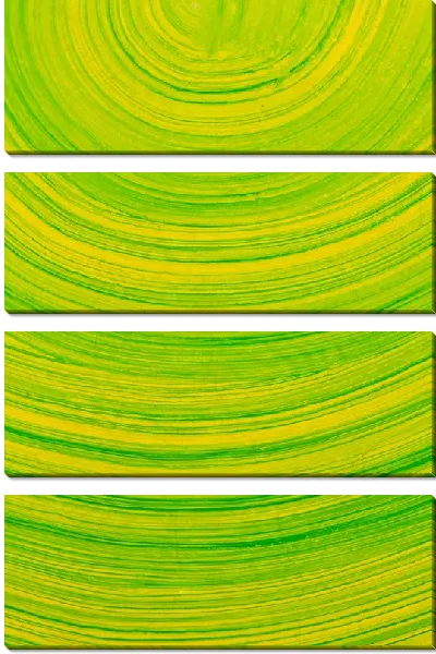 Модульная картина Желто-зеленая композиция (Yellow-green arrangement)