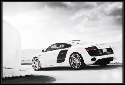 Картина Белая ауди (Audi)