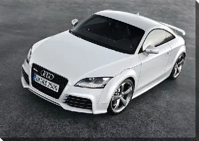 Постер Белая ауди (Audi) №2