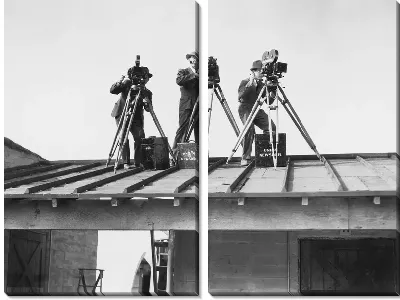 Модульная картина Операторы на крыше (Operators on the roof)
