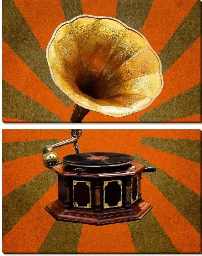 Модульная картина Граммофон (Gramophone)