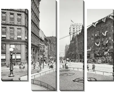 Модульная картина Площадь (Plaza) №3