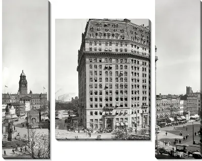 Модульная картина Оживленная улица (Thoroughfare)