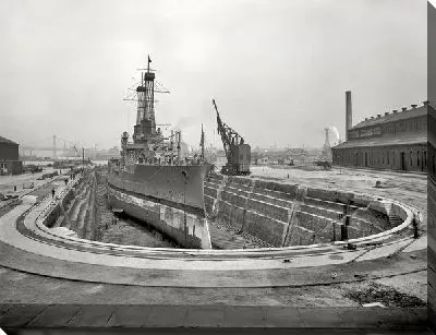 Постер Строительство парохода (Construction of ship) №2