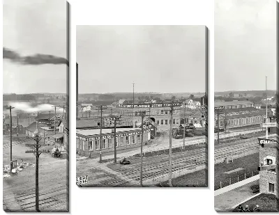 Модульная картина Завод (Plant) №6