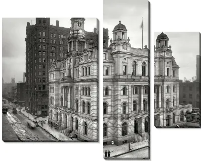 Модульная картина Здание почты (Post Office Building) №2