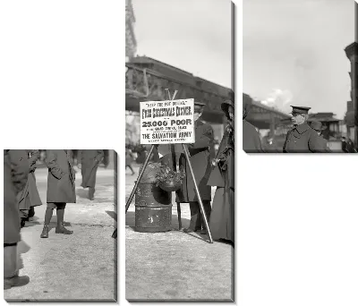 Модульная картина Прохожие (Passers)