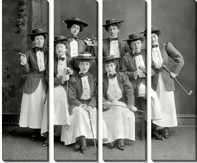 Модульная картина Женщины в костюмах (Women in suits)