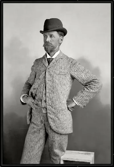 Картина Мужчина в костюме (A man in a suit)