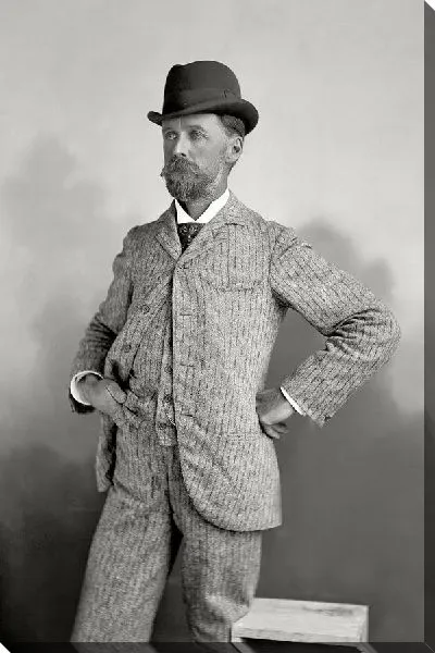 Постер Мужчина в костюме (A man in a suit)