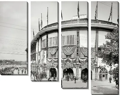 Модульная картина Здание в центре города (The building in the city center) №5