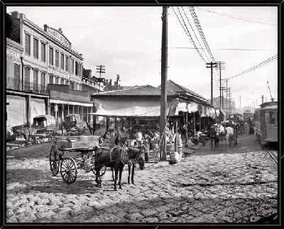 Картина Повозки запряженные лошадьми (Horse-drawn carts)
