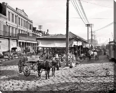 Постер Повозки запряженные лошадьми (Horse-drawn carts)