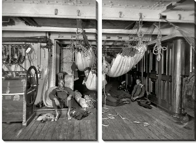 Модульная картина Матросы отдыхают (Sailors rest)