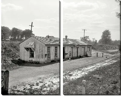 Модульная картина Полустанок (Halt)