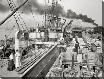 Постер Бочки на корабле (Barrels on the ship)