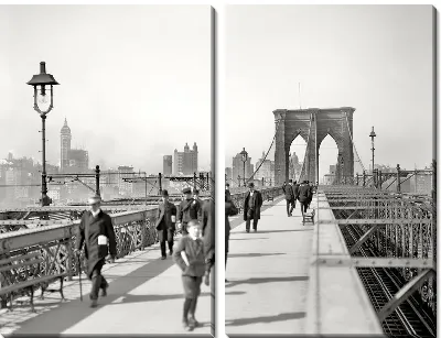 Модульная картина Бруклинский мост (Brooklyn Bridge)