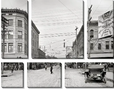 Модульная картина Старая улица (Old street) №2