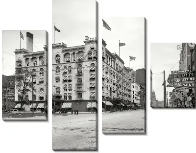 Модульная картина Детройт (Detroit) №6