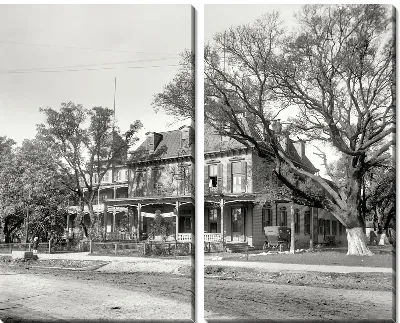 Модульная картина Здание на окраине города (Building on the outskirts of the city)